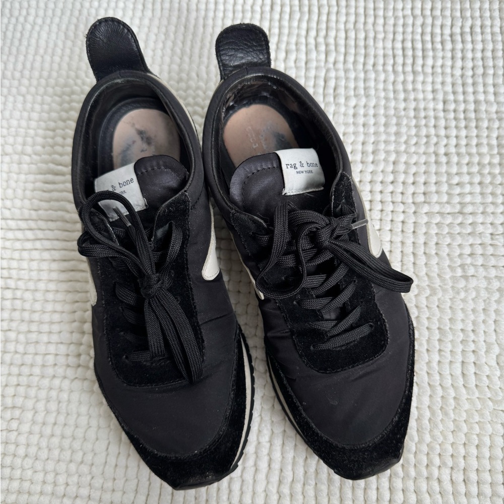 Rag & Bone Black Minimalist Sneakers